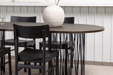 Stone Matbord 220x100x74 cm Oval med 4 Montros Matstol - Möbler - Bord & matgrupp - Matgrupp
