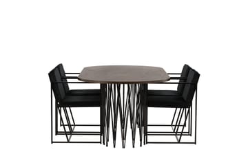 Stone Matbord 220x100x74 cm Oval med 4 Richmond Matstol - Möbler - Bord & matgrupp - Matgrupp