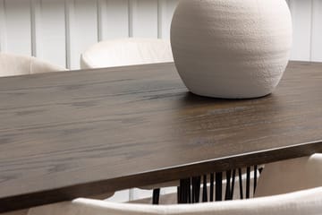 Stone Matbord 220x100x74 cm Oval med 6 Berit Karmstol Sammet med Armstöd - Möbler - Bord & matgrupp - Matgrupp