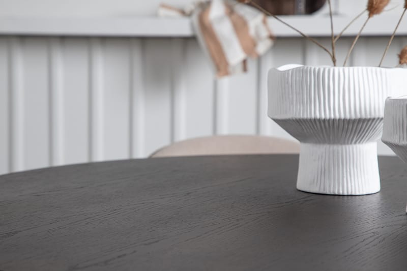 Stone Matgrupp 120 cm Rund med 4 Velvet stolar - Beige - Möbler - Bord & matgrupp - Matgrupp