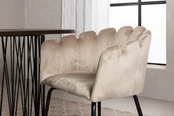 Stone Matgrupp 220 cm Oval med 4 Limhamn stolar - Beige - Möbler - Bord & matgrupp - Matgrupp