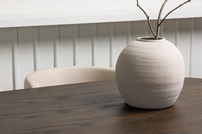 Stone Matgrupp 220 cm Oval med 4 Simrishamn stolar - Beige - Möbler - Bord & matgrupp - Matgrupp