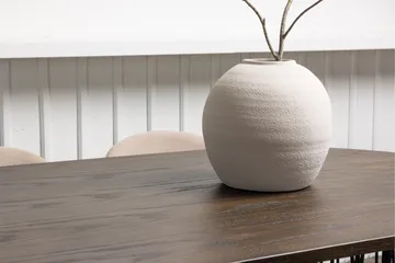 Stone Matgrupp 220 cm Rektangulär med 6 Velvet stolar - Beige - Möbler - Bord & matgrupp - Matgrupp