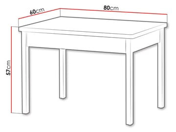 Storys Matbord 80x57 cm - Beige, ek - Möbler - Bord & matgrupp - Matbord & köksbord