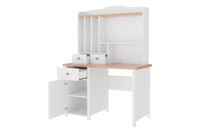 Storys Sminkbord 110x52 cm med Förvaring och Lådor i Trä - Vit - Möbler - Bord & matgrupp - Sminkbord & toalettbord