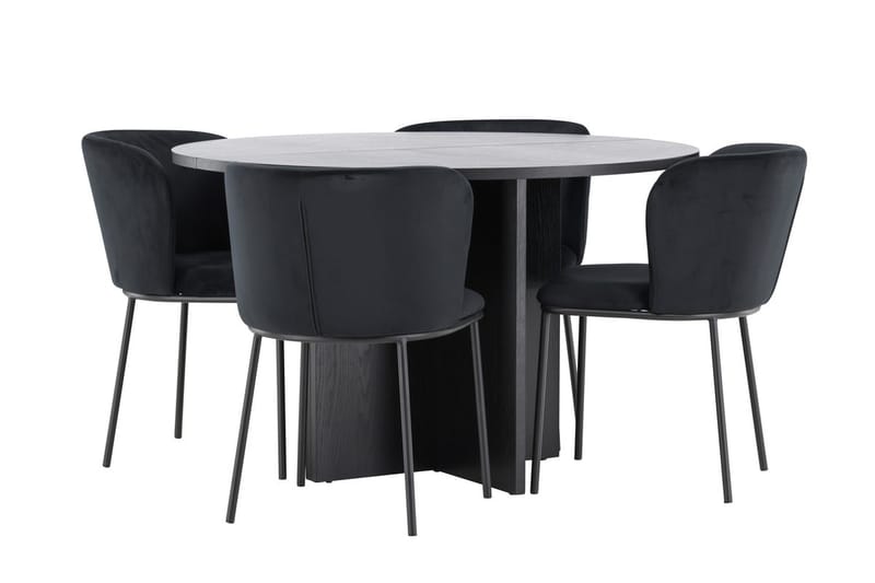 Strada Matbord 120 cm Rektangulär med 4 Edina Matstol - Möbler - Bord & matgrupp - Matgrupp