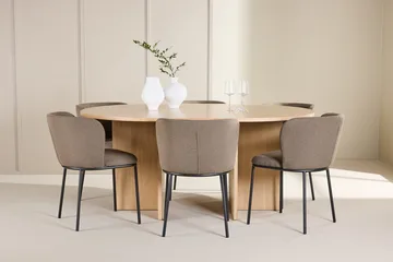 Strada Matbord 120 cm Rektangulär med 6 Edina Matstol - Möbler - Bord & matgrupp - Matgrupp