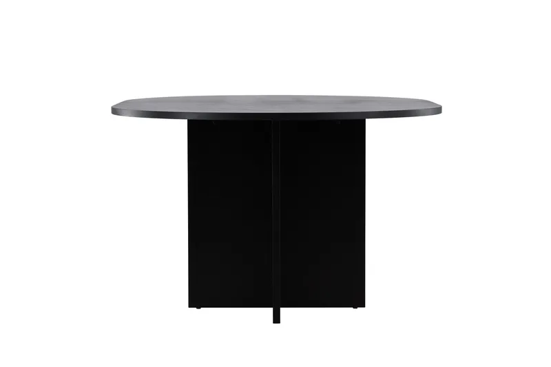 Strada Rektangulärt Matbord 120 cm med Trä- och Valnötsutseende - Svart - Möbler - Bord & matgrupp - Matbord & köksbord