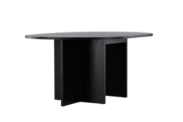 Strada Rektangulärt Matbord 120 cm med Trä- och Valnötsutseende - Svart - Möbler - Bord & matgrupp - Matbord & köksbord