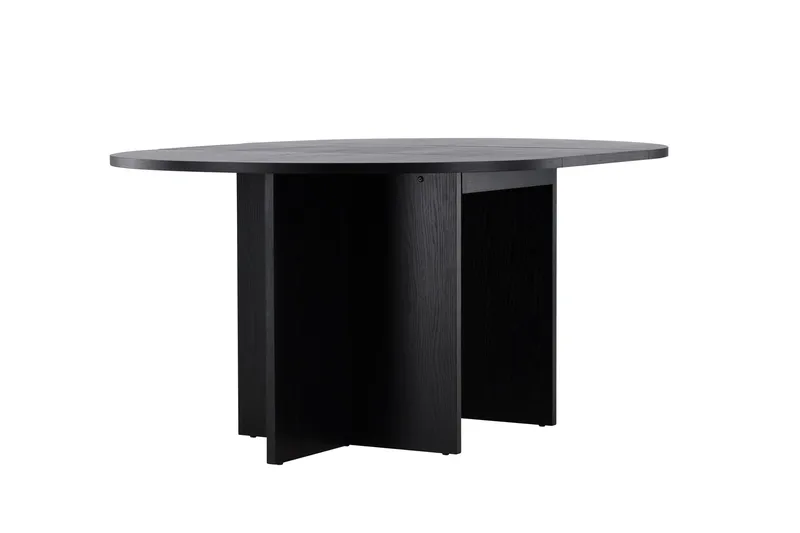 Strada Rektangulärt Matbord 120 cm med Trä- och Valnötsutseende - Svart - Möbler - Bord & matgrupp - Matbord & köksbord