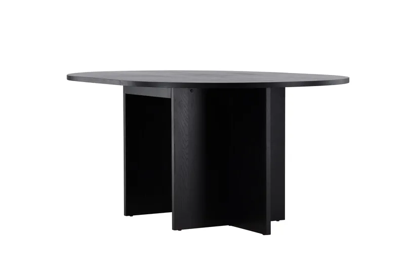 Strada Rektangulärt Matbord 120 cm med Trä- och Valnötsutseende - Svart - Möbler - Bord & matgrupp - Matbord & köksbord