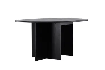 Strada Rektangulärt Matbord 120 cm med Trä- och Valnötsutseende - Svart - Möbler - Bord & matgrupp - Matbord & köksbord