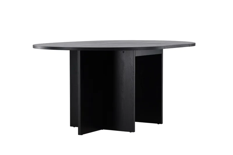 Strada Rektangulärt Matbord 120 cm med Trä- och Valnötsutseende - Svart - Möbler - Bord & matgrupp - Matbord & köksbord