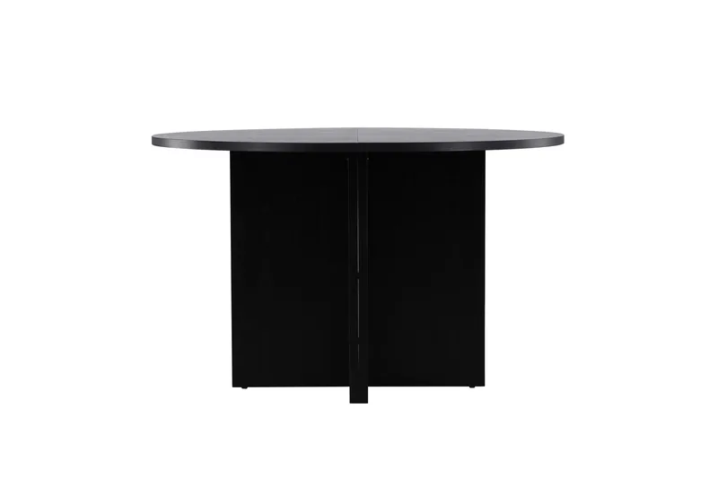 Strada Rektangulärt Matbord 120 cm med Trä- och Valnötsutseende - Svart - Möbler - Bord & matgrupp - Matbord & köksbord