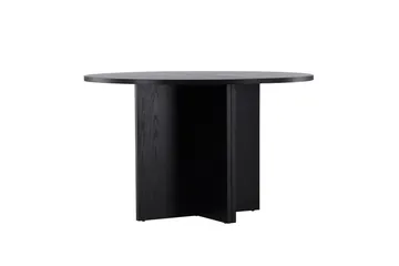 Strada Rektangulärt Matbord 120 cm med Trä- och Valnötsutseende - Svart - Möbler - Bord & matgrupp - Matbord & köksbord