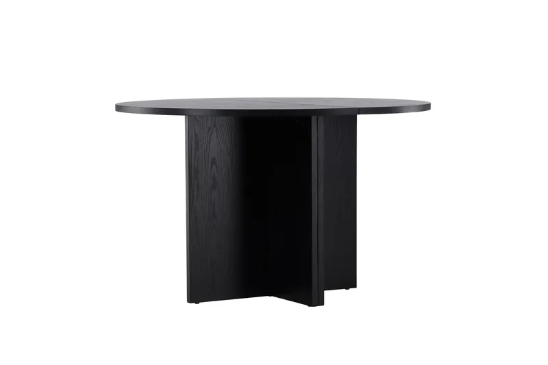 Strada Rektangulärt Matbord 120 cm med Trä- och Valnötsutseende - Svart - Möbler - Bord & matgrupp - Matbord & köksbord