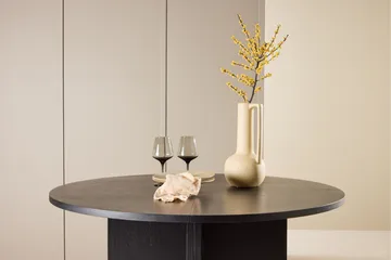 Strada Rektangulärt Matbord 120 cm med Trä- och Valnötsutseende - Svart - Möbler - Bord & matgrupp - Matbord & köksbord