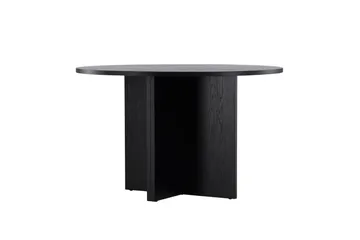 Strada Rektangulärt Matbord 120 cm med Trä- och Valnötsutseende - Svart - Möbler - Bord & matgrupp - Matbord & köksbord