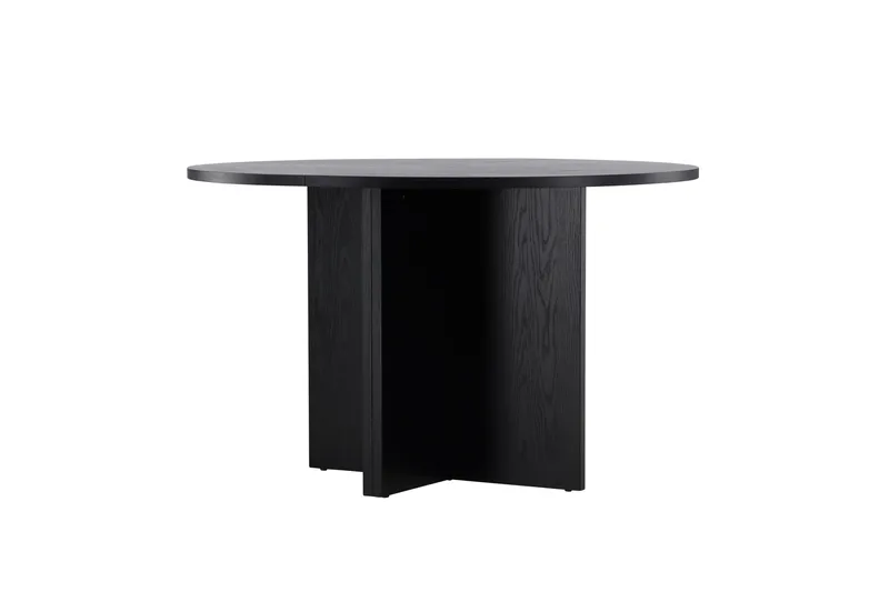 Strada Rektangulärt Matbord 120 cm med Trä- och Valnötsutseende - Svart - Möbler - Bord & matgrupp - Matbord & köksbord