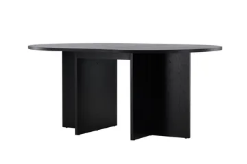 Strada Rektangulärt Matbord 120 cm med Trä- och Valnötsutseende - Svart - Möbler - Bord & matgrupp - Matbord & köksbord