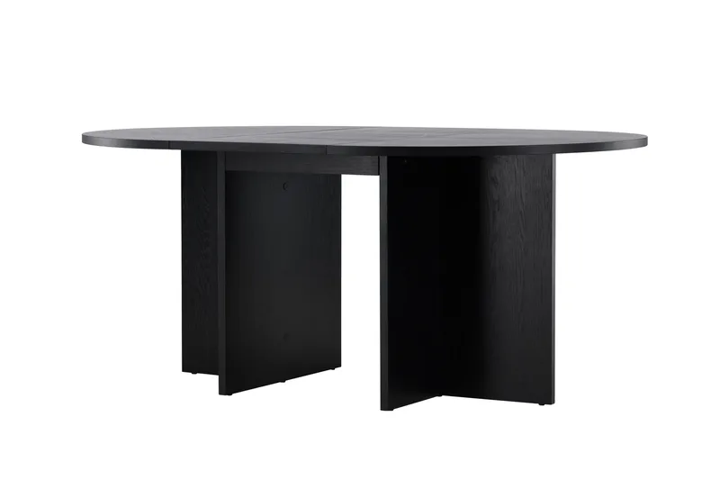 Strada Rektangulärt Matbord 120 cm med Trä- och Valnötsutseende - Svart - Möbler - Bord & matgrupp - Matbord & köksbord