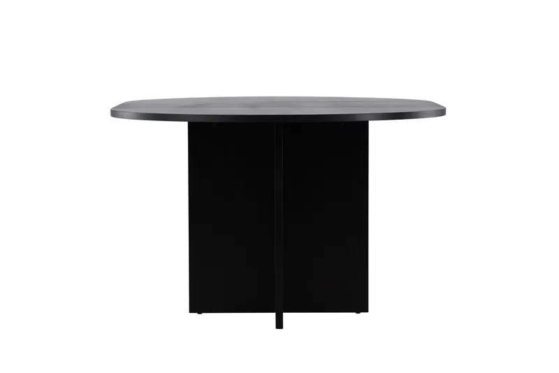 Strada Rektangulärt Matbord 120 cm med Trä- och Valnötsutseende - Svart - Möbler - Bord & matgrupp - Matbord & köksbord