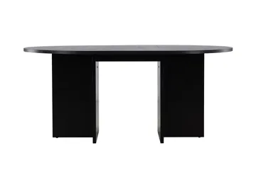 Strada Rektangulärt Matbord 120 cm med Trä- och Valnötsutseende - Svart - Möbler - Bord & matgrupp - Matbord & köksbord