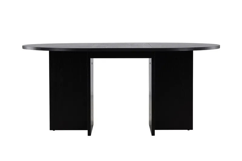 Strada Rektangulärt Matbord 120 cm med Trä- och Valnötsutseende - Svart - Möbler - Bord & matgrupp - Matbord & köksbord