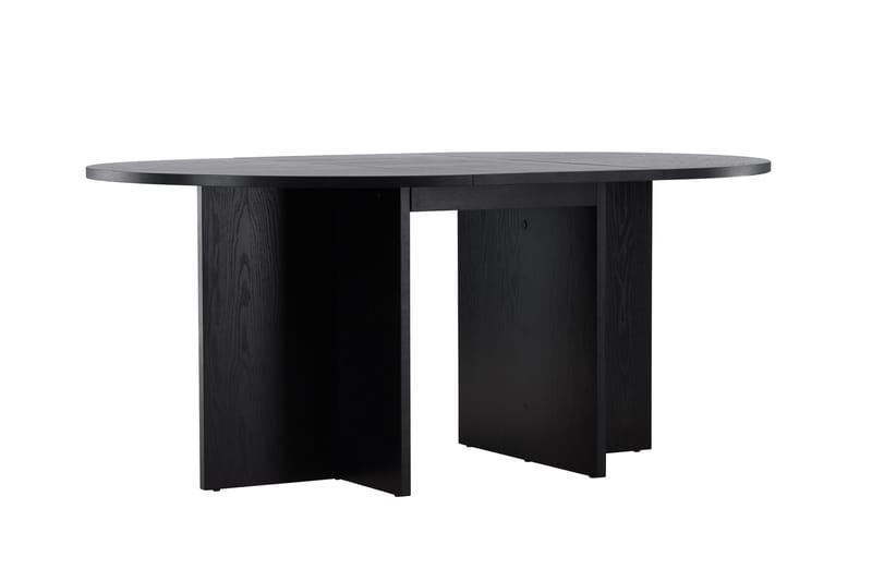Strada Rektangulärt Matbord 120 cm med Trä- och Valnötsutseende - Svart - Möbler - Bord & matgrupp - Matbord & köksbord