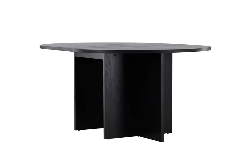Strada Rektangulärt Matbord 120 cm med Trä- och Valnötsutseende - Svart - Möbler - Bord & matgrupp - Matbord & köksbord
