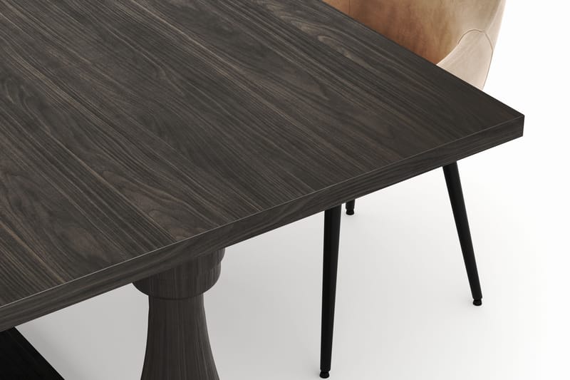 Suzon Matgrupp 200x100cm med 4 Alsarp Matstolar - Brun - Möbler - Bord & matgrupp - Matgrupp