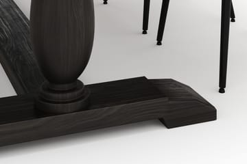 Suzon Matgrupp 200x100cm med 4 Alsarp Matstolar - Brun - Möbler - Bord & matgrupp - Matgrupp