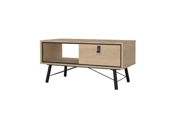 Tadami Rektangulärt Soffbord med Låda 102 cm i Trä - Beige - Möbler - Bord & matgrupp - Soffbord