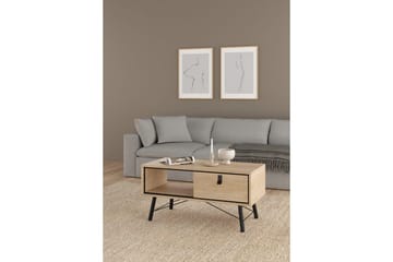 Tadami Rektangulärt Soffbord med Låda 102 cm i Trä - Beige - Möbler - Bord & matgrupp - Soffbord