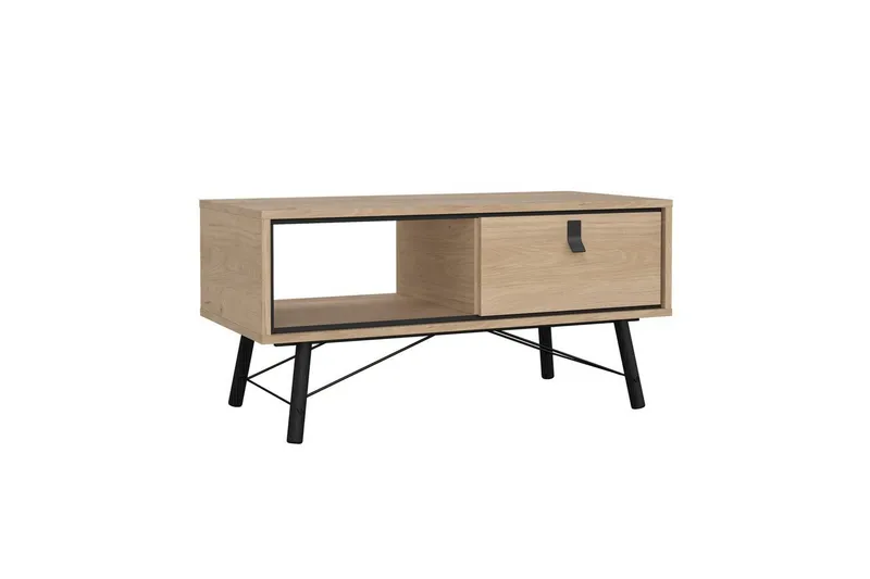 Tadami Rektangulärt Soffbord med Låda 102 cm i Trä - Beige - Möbler - Bord & matgrupp - Soffbord