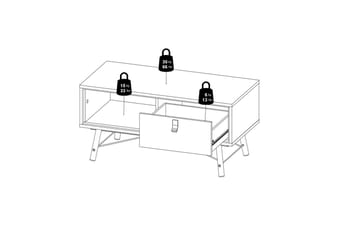 Tadami Soffbord 102 cm - Natur - Möbler - Bord & matgrupp - Soffbord