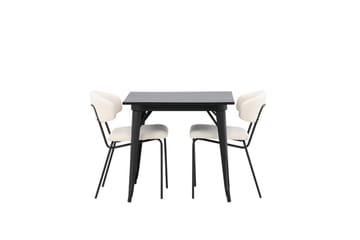Tempe Matbord 80 cm med 2 Chico Matstol - Möbler - Bord & matgrupp - Matgrupp