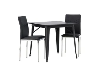 Tempe Matbord 80 cm med 2 Lily Matstol - Möbler - Bord & matgrupp - Matgrupp