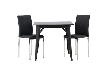 Tempe Matbord 80 cm med 2 Lily Matstol - Möbler - Bord & matgrupp - Matgrupp
