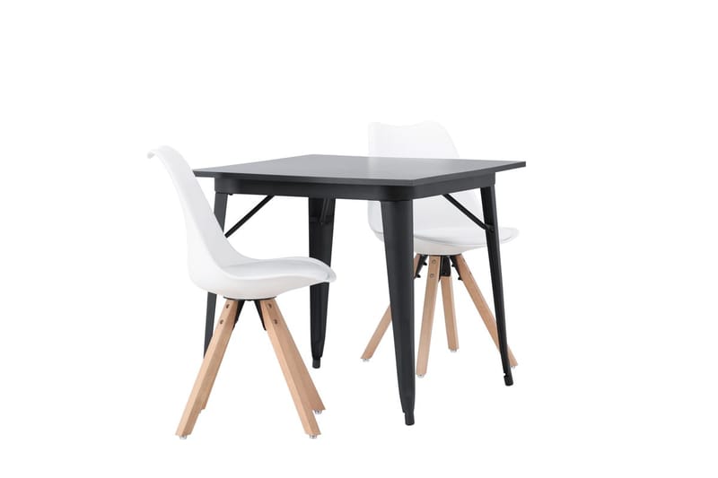 Tempe Matbord 80 cm med 2 Zeno Matstol - Möbler - Bord & matgrupp - Matgrupp