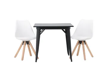 Tempe Matbord 80 cm med 2 Zeno Matstol - Möbler - Bord & matgrupp - Matgrupp