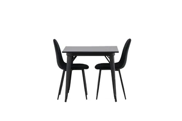 Tempe Matbord 80 cm med 2 Polar Köksstol - Möbler - Bord & matgrupp - Matgrupp