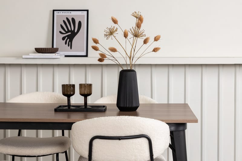 Tempe Matgrupp 140 cm Rektangulär med 4 Chico Stolar - Valnöt - Möbler - Bord & matgrupp - Matgrupp