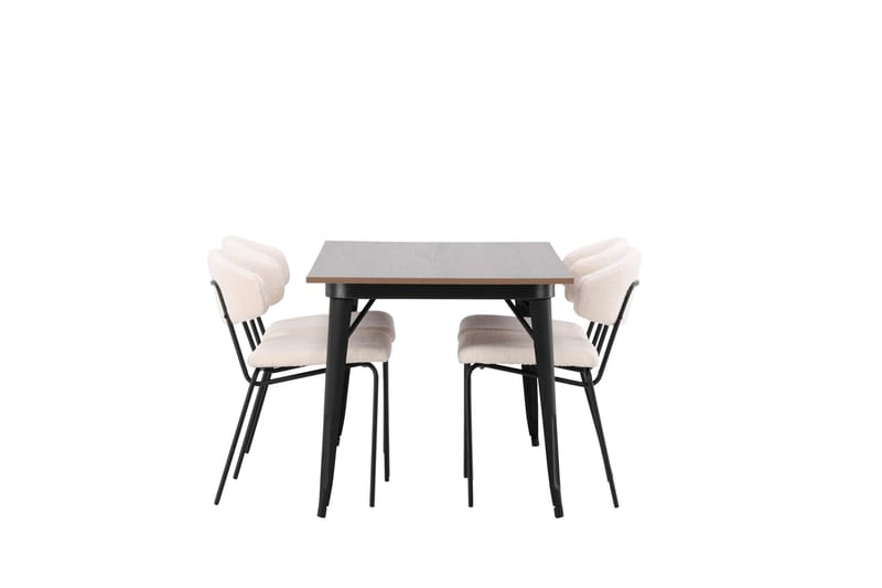 Tempe Matgrupp 140 cm Rektangulär med 4 Chico Stolar - Valnöt - Möbler - Bord & matgrupp - Matgrupp