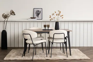 Tempe Matgrupp 140 cm Rektangulär med 4 Chico Stolar - Valnöt - Möbler - Bord & matgrupp - Matgrupp