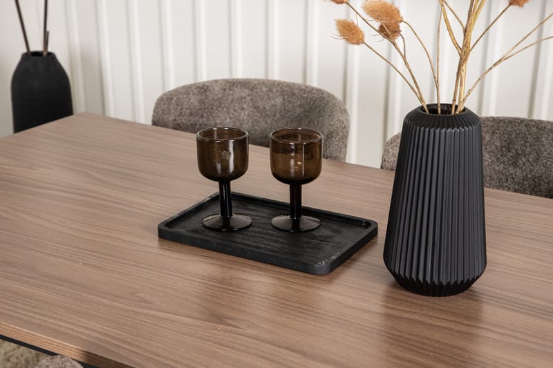 Tempe Matgrupp 140 cm Rektangulär med 4 Modesto stolar - Mörkgrå - Möbler - Bord & matgrupp - Matgrupp