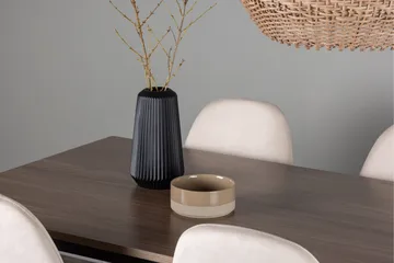 Tempe Matgrupp 140 cm Rektangulär med 4 Polar stolar - Beige - Möbler - Bord & matgrupp - Matgrupp