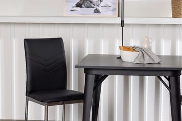 Tempe Matgrupp 80 cm Rektangulär med 2 Lily stolar - Svart - Möbler - Bord & matgrupp - Matgrupp