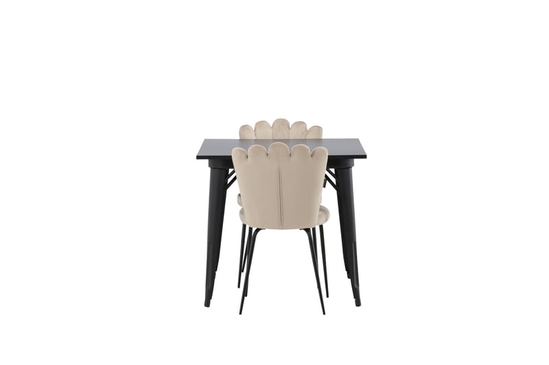 Tempe Matgrupp 80 cm Rektangulär med 2 Limhamn stolar - Beige - Möbler - Bord & matgrupp - Matgrupp