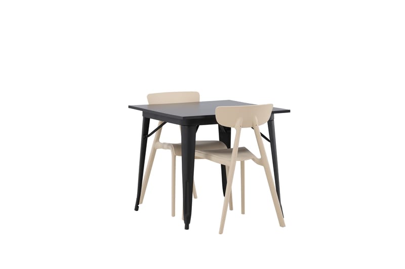 Tempe Matgrupp 80 cm Rektangulär med 2 Ursholmen stolar - Beige - Möbler - Bord & matgrupp - Matgrupp